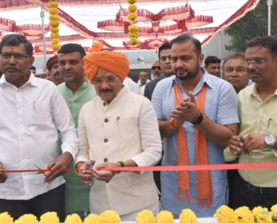 Union Minister of State for Communications Devusinh Chauhan presided over Solar RO. Plant and solar panels distributed
